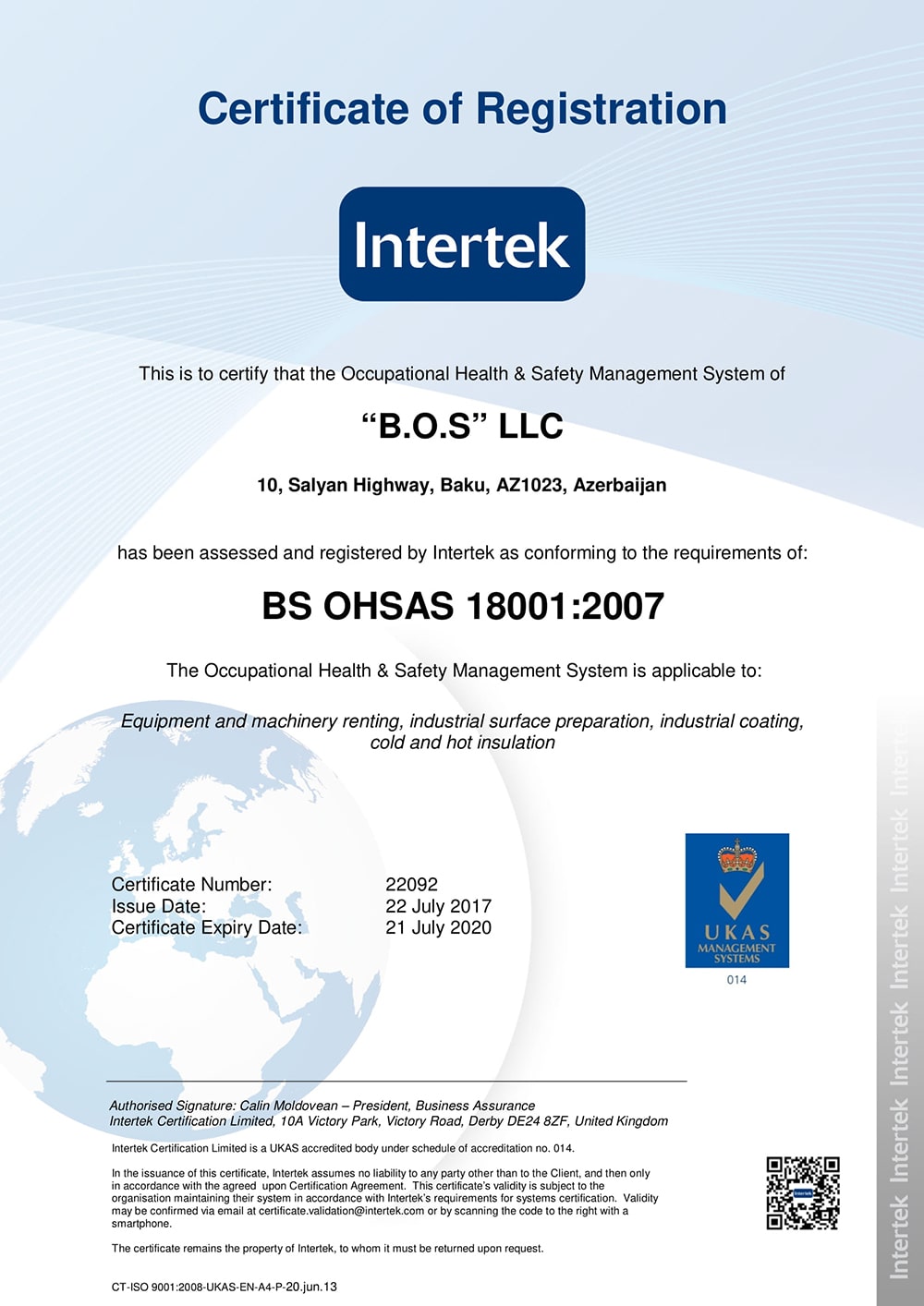 OHSAS18001